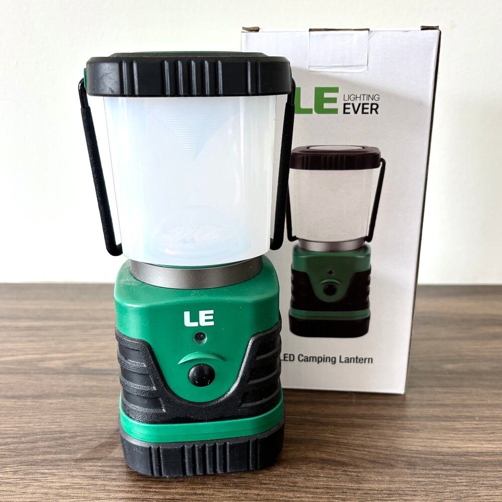 Lighting Ever LED Camping Lantern - 1000lm - Model 3300008 - Green Black